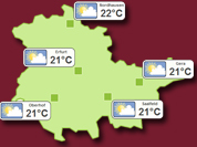 Aktuelle Wetter in Osthessen/Thüringen